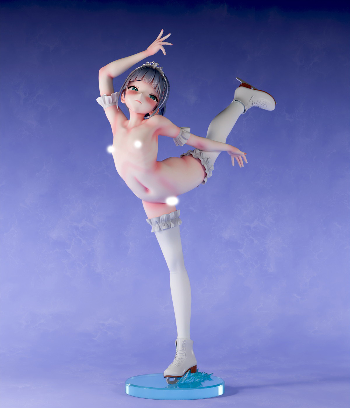 インサイトオリジナル「肉感少女 氷上のプリンセス 澄氷 世那 脱衣ver.」のフィギュア画像