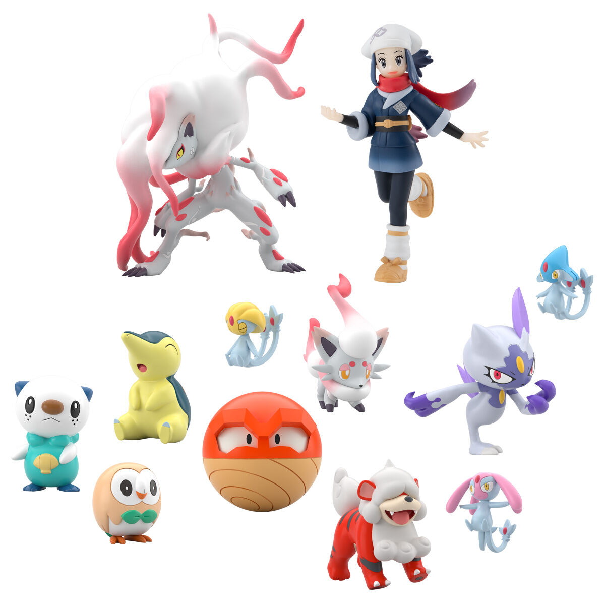 ポケットモンスター「ポケモンスケールワールド ヒスイ地方セット」のフィギュア画像