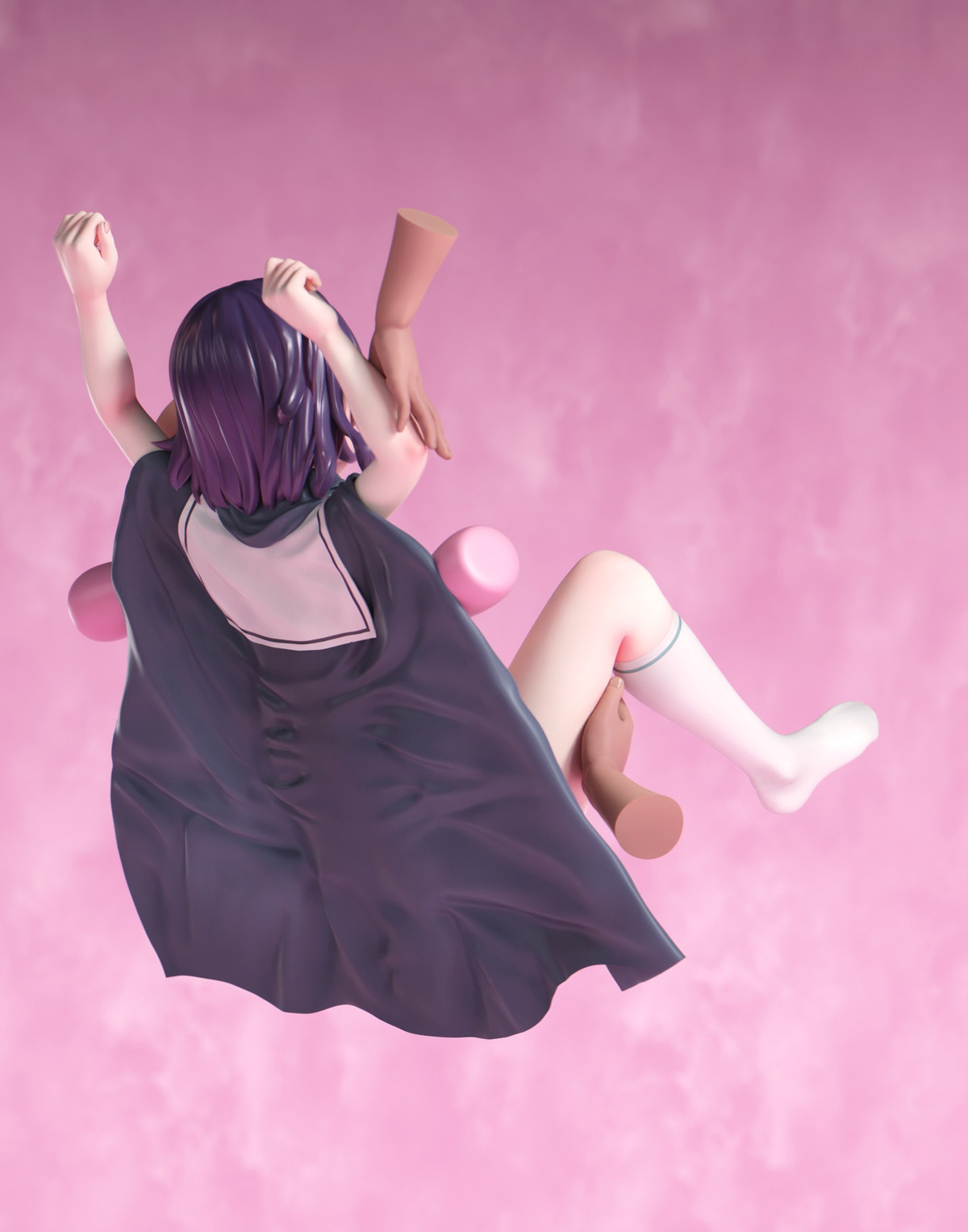TERテア氏オリジナルイラスト「オナホうりの少女2 ルーナ・ヒヤシンス」のフィギュア画像