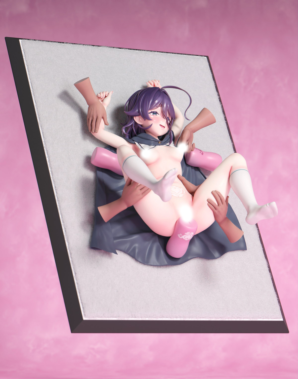 TERテア氏オリジナルイラスト「オナホうりの少女2 ルーナ・ヒヤシンス」のフィギュア画像
