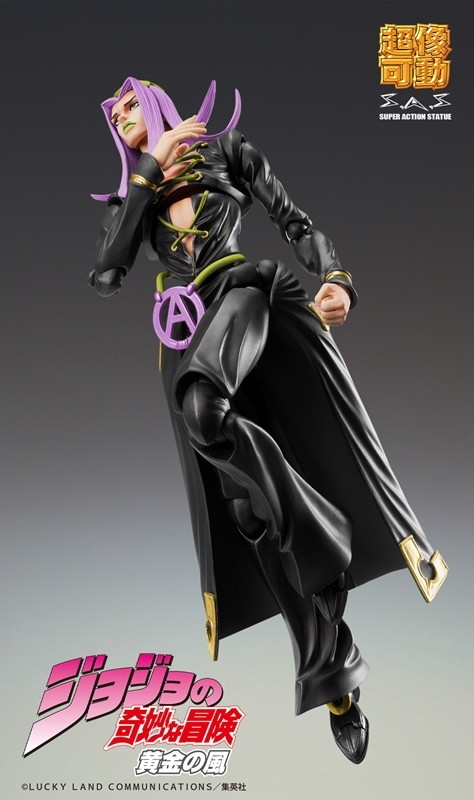 ジョジョの奇妙な冒険 黄金の風「超像可動 レオーネ・アバッキオ Ver.BLACK」のフィギュア画像