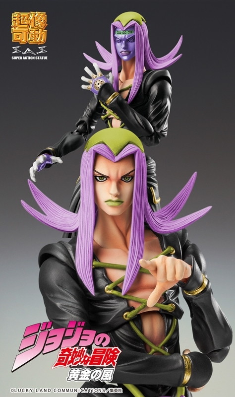 ジョジョの奇妙な冒険 黄金の風「超像可動 レオーネ・アバッキオ Ver.BLACK」のフィギュア画像