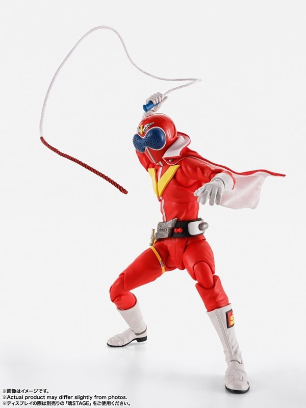 秘密戦隊ゴレンジャー「S.H.Figuarts(真骨彫製法) アカレンジャー スーパー戦隊 50th Anniversary Ver.(初回限定台座付属)」のフィギュア画像