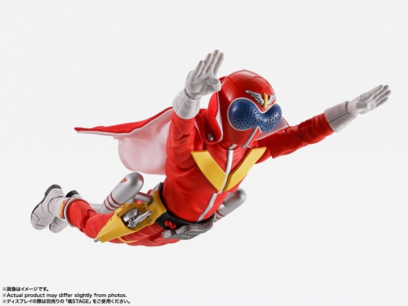 秘密戦隊ゴレンジャー「S.H.Figuarts(真骨彫製法) アカレンジャー スーパー戦隊 50th Anniversary Ver.(初回限定台座付属)」のフィギュア画像