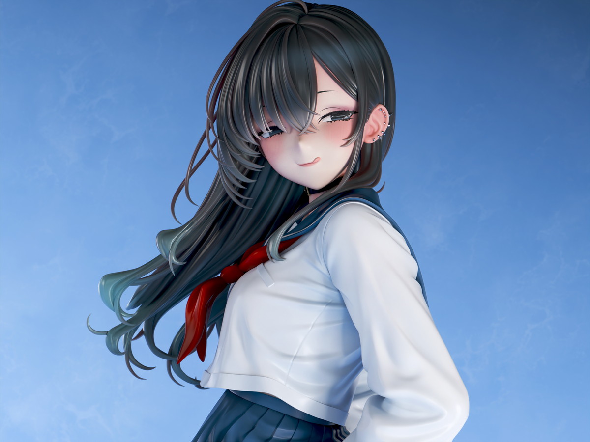インサイトオリジナル「肉感少女 #裏垢女子 黒星ゆに」のフィギュア画像