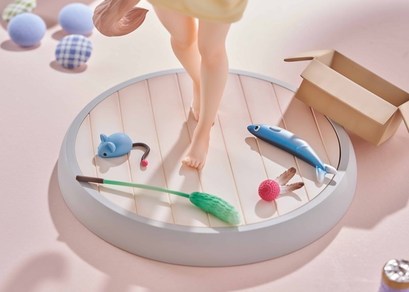 うちのねこが女の子でかわいい『「きなこ」〜あそんでVer.〜』のフィギュア画像