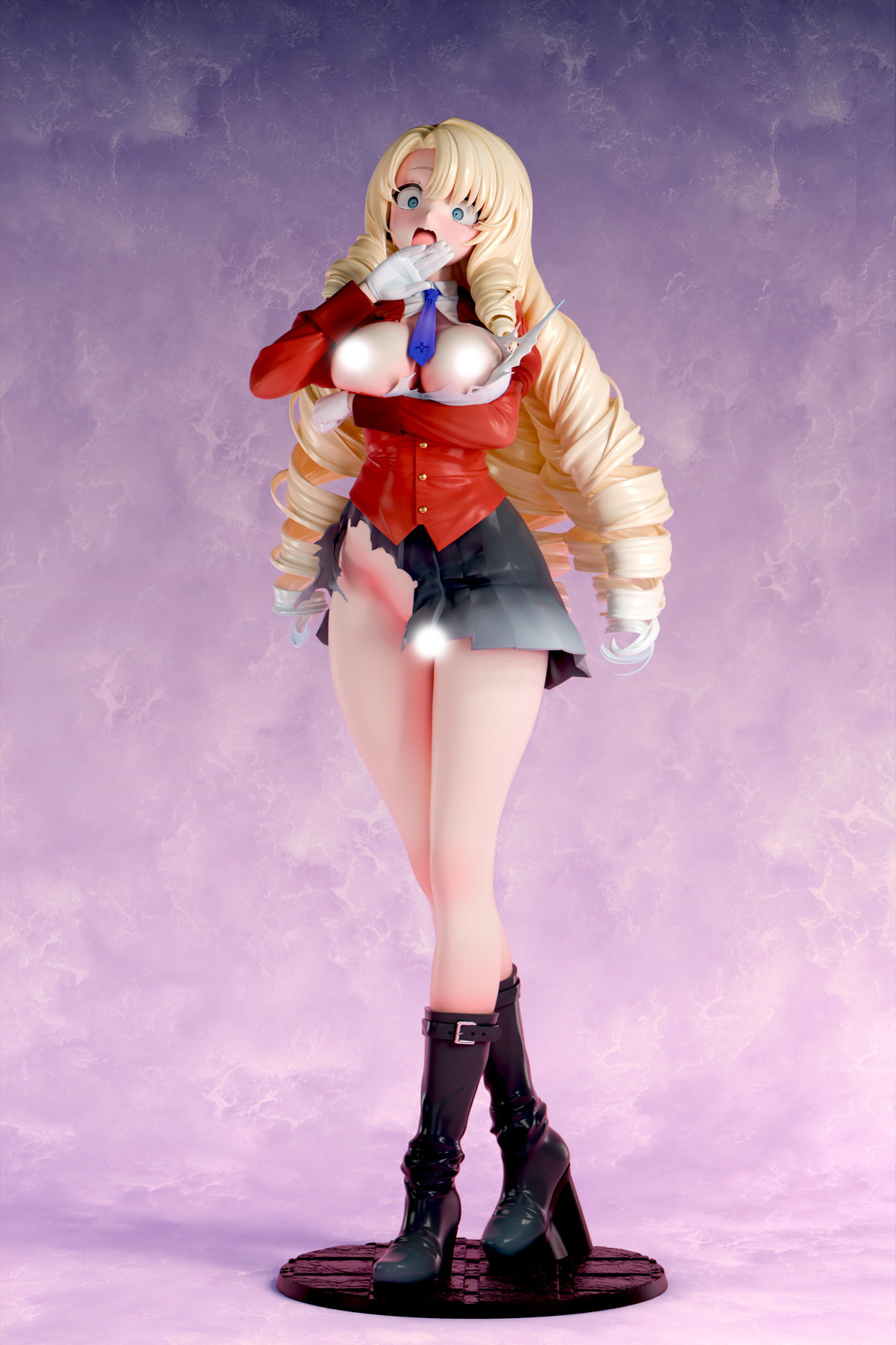 インサイトオリジナル「肉感少女 異世界アカデミアのご令嬢 エリザベート・F・ローゼンブルク 制服破裂ver.」のフィギュア画像
