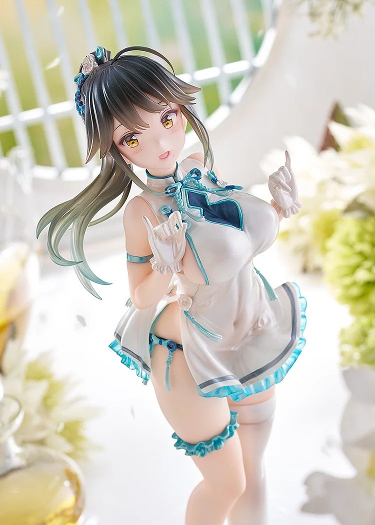 Avian Romance Pink Label「ポニーテールの女の子:チーパオ」のフィギュア画像