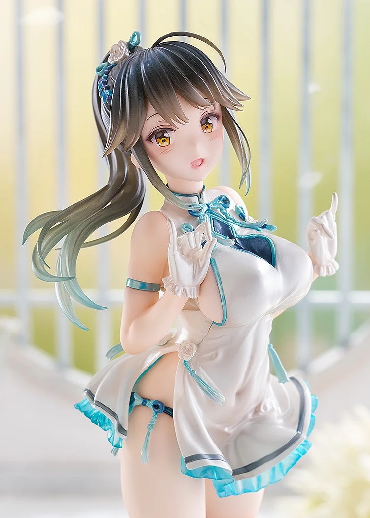 Avian Romance Pink Label「ポニーテールの女の子:チーパオ」のフィギュア画像