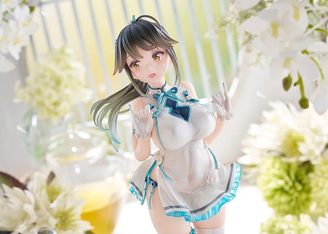 Avian Romance Pink Label「ポニーテールの女の子:チーパオ」のフィギュア画像