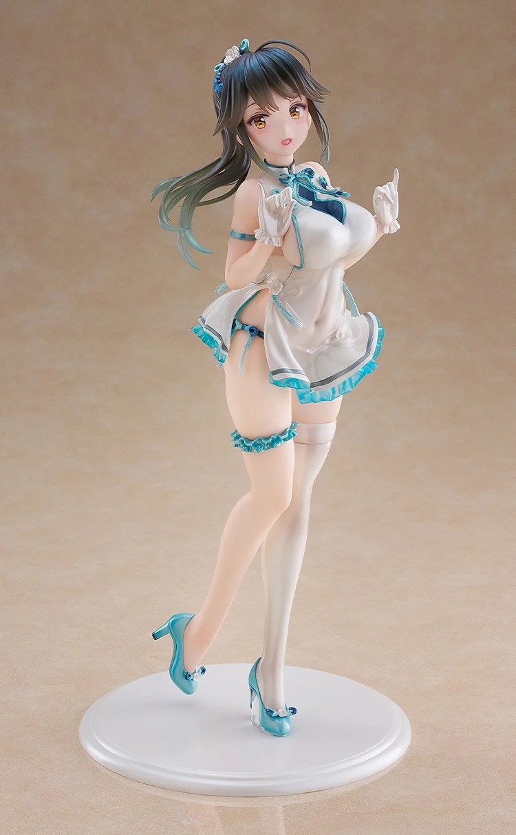Avian Romance Pink Label「ポニーテールの女の子:チーパオ」のフィギュア画像