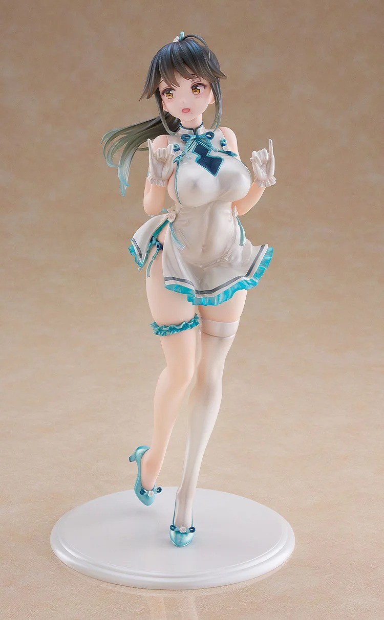 Avian Romance Pink Label「ポニーテールの女の子:チーパオ」のフィギュア画像