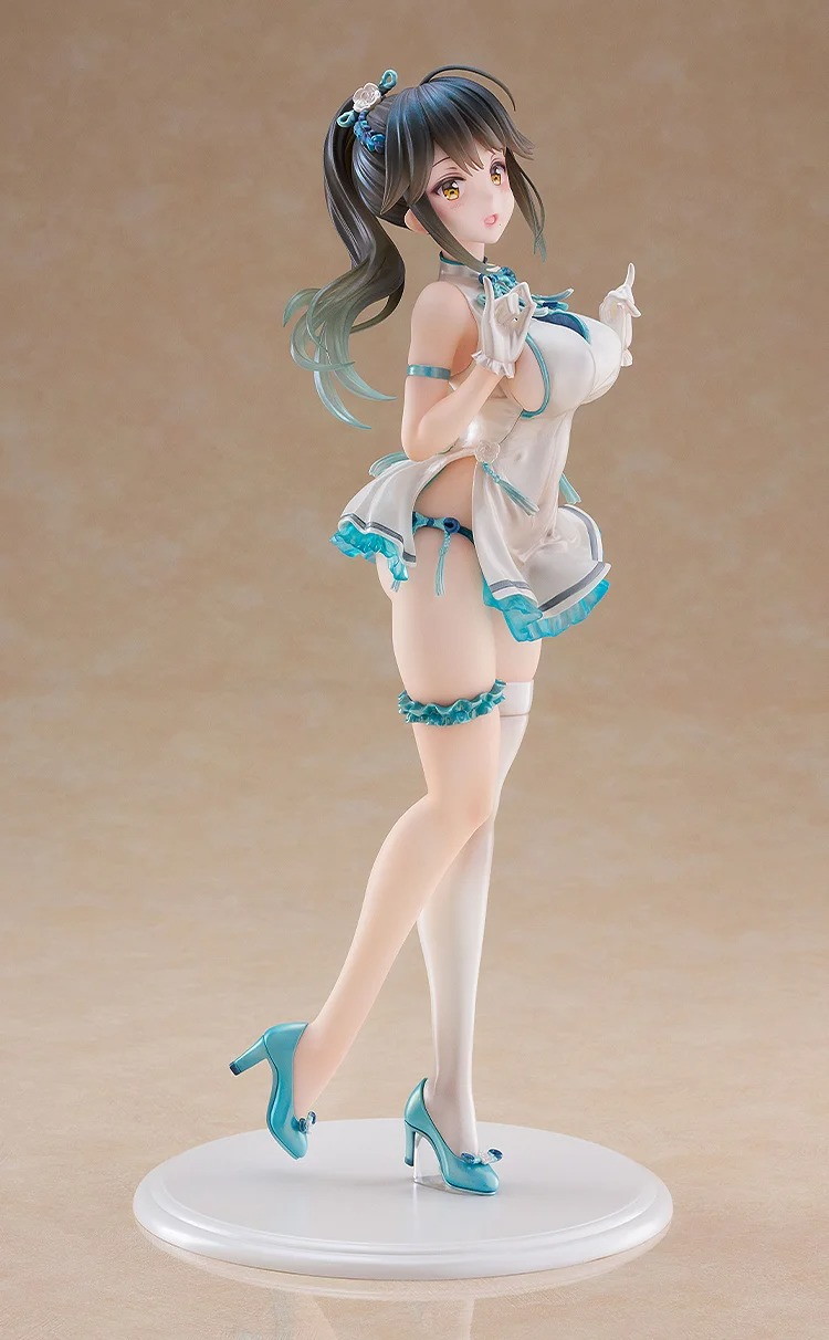 Avian Romance Pink Label「ポニーテールの女の子:チーパオ」のフィギュア画像