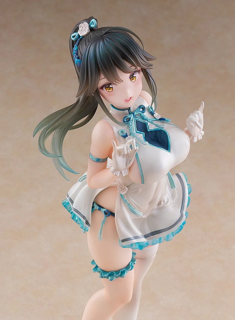 Avian Romance Pink Label「ポニーテールの女の子:チーパオ」のフィギュア画像