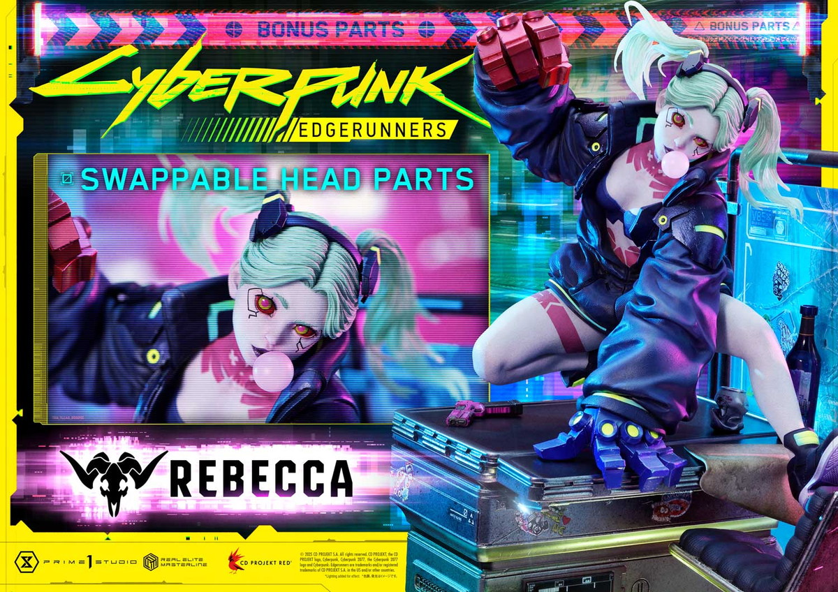 サイバーパンク:エッジランナーズ「リアルエリートマスターライン レベッカ」のフィギュア画像