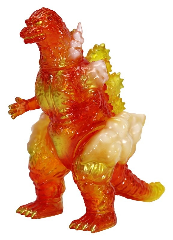 ゴジラ「CCP ミドルサイズシリーズ ゴジラEX 第10弾 バーニングゴジラ クリアレッド Ver.」のフィギュア画像