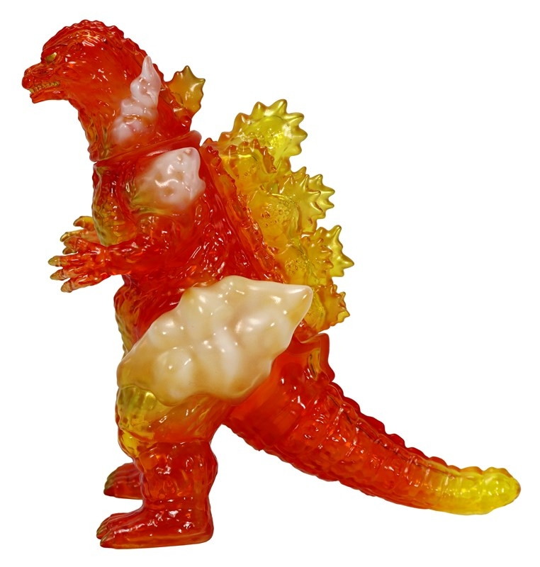 ゴジラ「CCP ミドルサイズシリーズ ゴジラEX 第10弾 バーニングゴジラ クリアレッド Ver.」のフィギュア画像