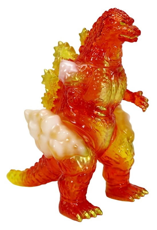 ゴジラ「CCP ミドルサイズシリーズ ゴジラEX 第10弾 バーニングゴジラ クリアレッド Ver.」のフィギュア画像