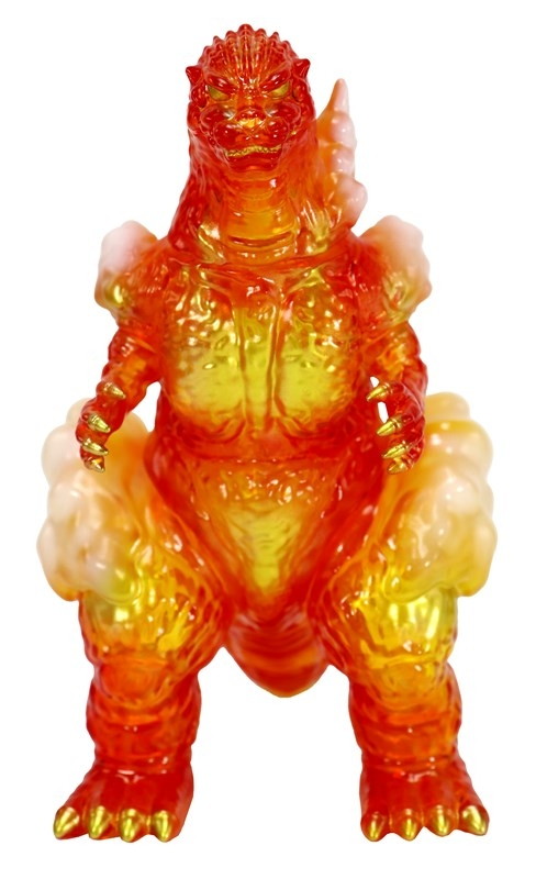 ゴジラ「CCP ミドルサイズシリーズ ゴジラEX 第10弾 バーニングゴジラ クリアレッド Ver.」のフィギュア画像