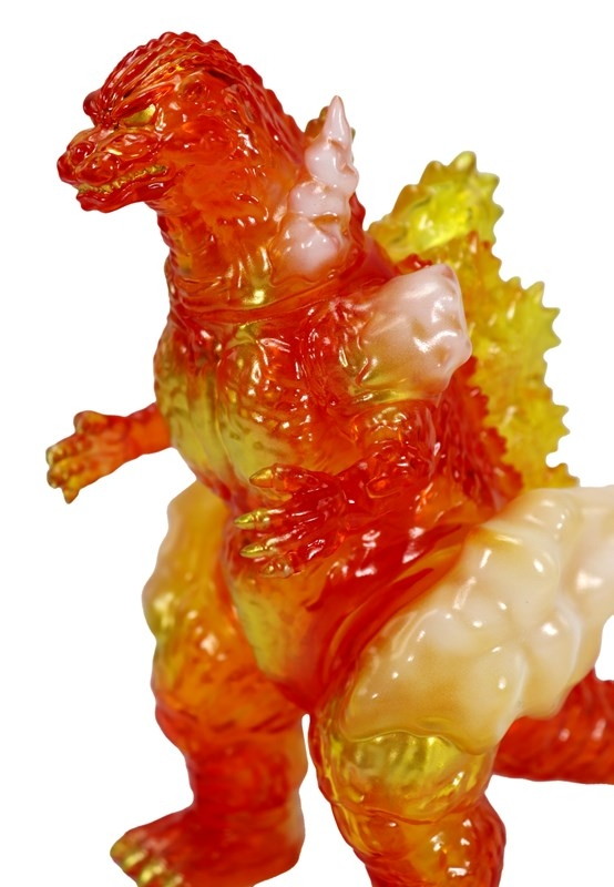 ゴジラ「CCP ミドルサイズシリーズ ゴジラEX 第10弾 バーニングゴジラ クリアレッド Ver.」のフィギュア画像