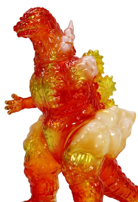 ゴジラ「CCP ミドルサイズシリーズ ゴジラEX 第10弾 バーニングゴジラ クリアレッド Ver.」のフィギュア画像