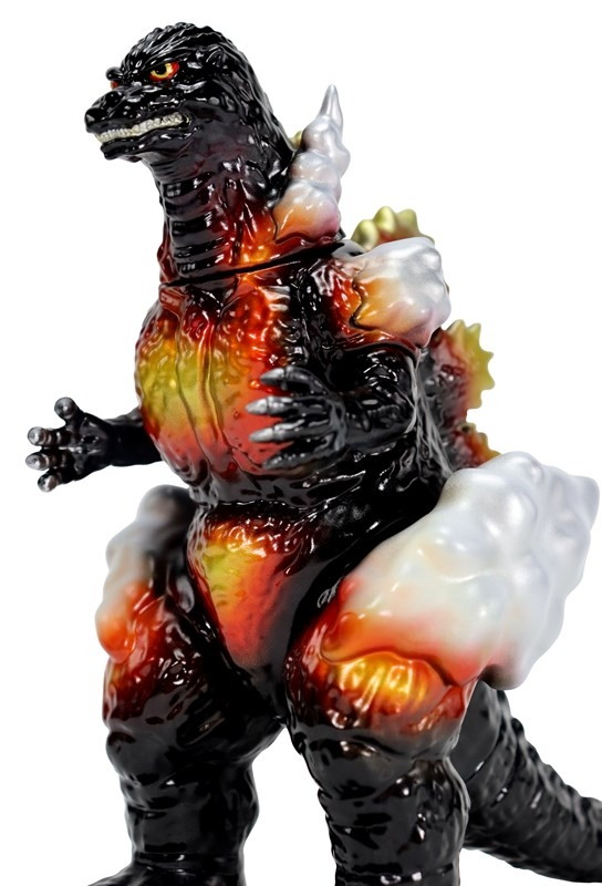 ゴジラ「CCP ミドルサイズシリーズ ゴジラEX 第10弾 バーニングゴジラ クリアレッド Ver.」のフィギュア画像