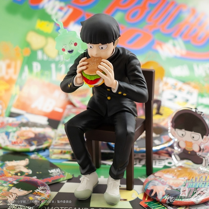 モブサイコ100「モブサイコ100 III×文房具カフェ 2022 フィギュア 影山茂夫&エクボ」のフィギュア画像