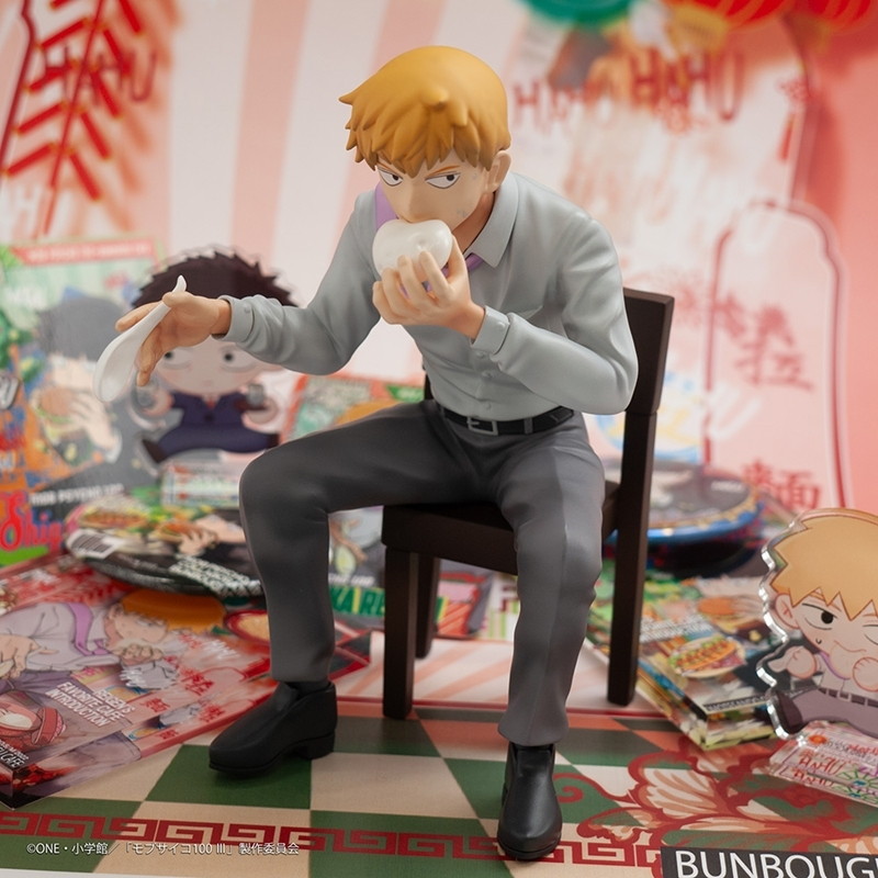 モブサイコ100「モブサイコ100 III×文房具カフェ 2022 フィギュア 霊幻新隆」のフィギュア画像