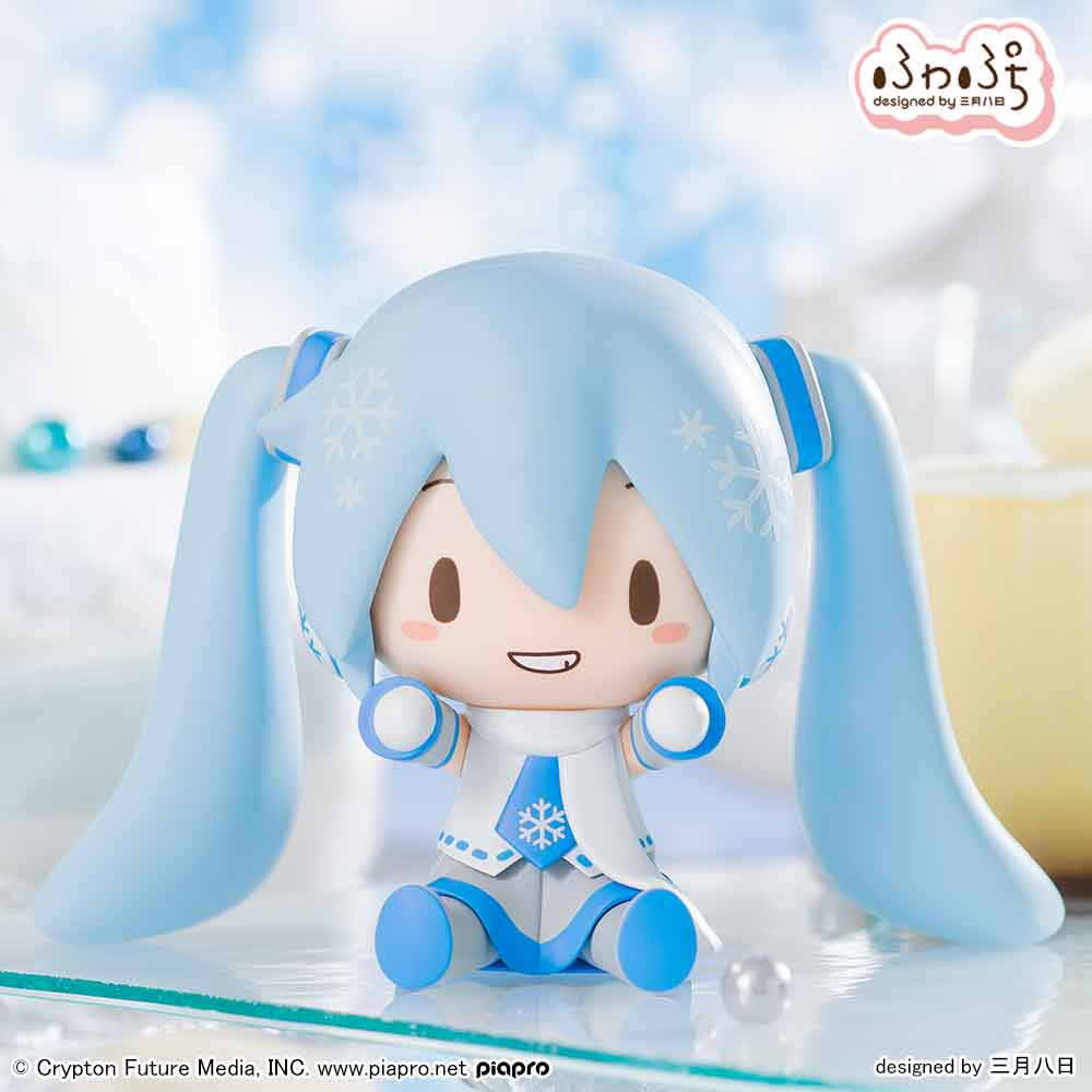 初音ミク「ふわぷち デフォルメフィギュア 雪ミク」のフィギュア画像