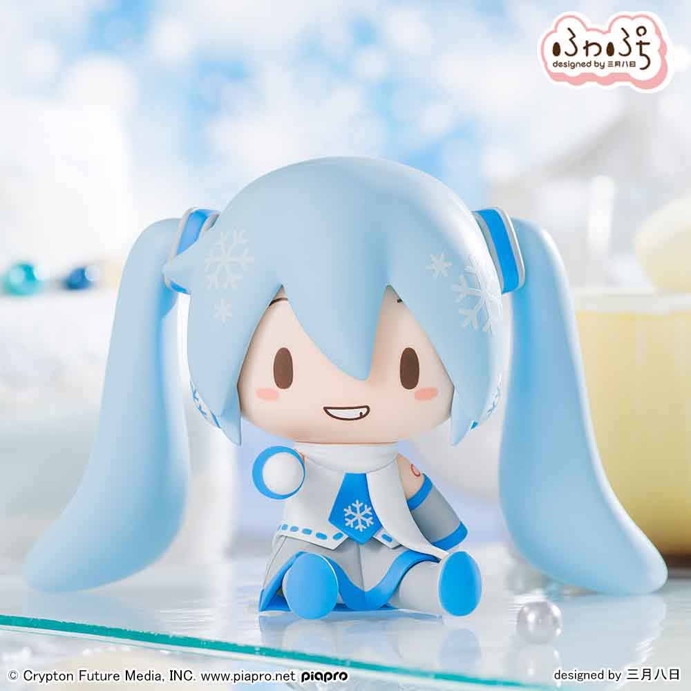 初音ミク「ふわぷち デフォルメフィギュア 雪ミク」のフィギュア画像