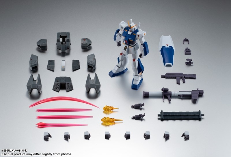 機動戦士ガンダム0080 ポケットの中の戦争「ROBOT魂 ＜SIDE MS＞ RX-78NT-1 ガンダムNT-1＆チョバム・アーマー ver. A.N.I.M.E.」のフィギュア画像