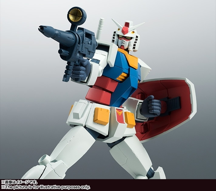 機動戦士ガンダム「ROBOT魂 ＜SIDE MS＞ RX-78-2 ガンダム ver. A.N.I.M.E.」のフィギュア画像