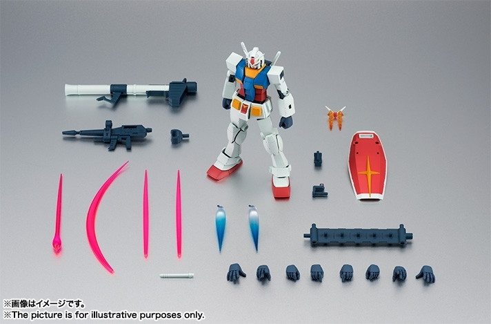 機動戦士ガンダム「ROBOT魂 ＜SIDE MS＞ RX-78-2 ガンダム ver. A.N.I.M.E.」のフィギュア画像