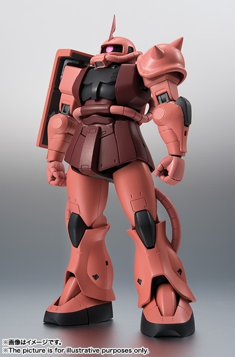 機動戦士ガンダム「ROBOT魂 <SIDE MS> MS-06S シャア専用ザク ver. A.N.I.M.E.」のフィギュア画像