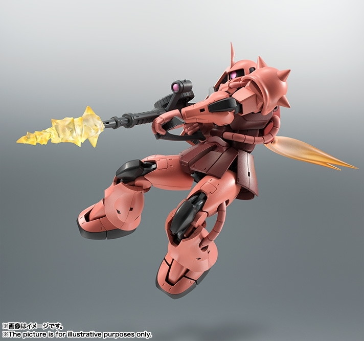機動戦士ガンダム「ROBOT魂 <SIDE MS> MS-06S シャア専用ザク ver. A.N.I.M.E.」のフィギュア画像
