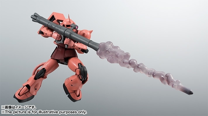 機動戦士ガンダム「ROBOT魂 <SIDE MS> MS-06S シャア専用ザク ver. A.N.I.M.E.」のフィギュア画像
