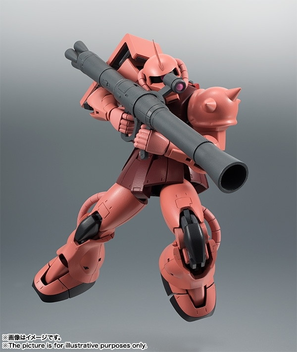 機動戦士ガンダム「ROBOT魂 <SIDE MS> MS-06S シャア専用ザク ver. A.N.I.M.E.」のフィギュア画像