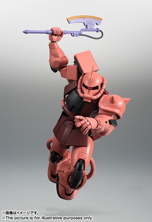 機動戦士ガンダム「ROBOT魂 <SIDE MS> MS-06S シャア専用ザク ver. A.N.I.M.E.」のフィギュア画像