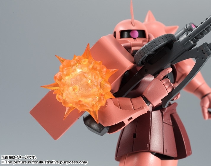 機動戦士ガンダム「ROBOT魂 <SIDE MS> MS-06S シャア専用ザク ver. A.N.I.M.E.」のフィギュア画像
