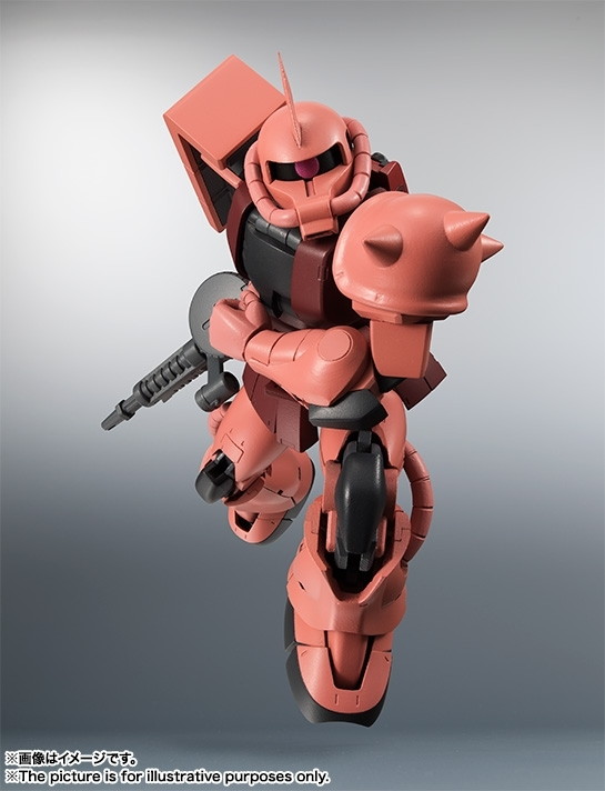 機動戦士ガンダム「ROBOT魂 <SIDE MS> MS-06S シャア専用ザク ver. A.N.I.M.E.」のフィギュア画像