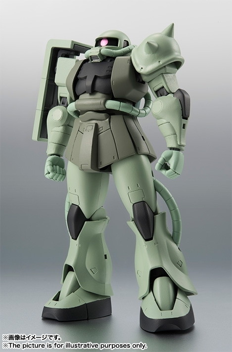 機動戦士ガンダム「ROBOT魂 ＜SIDE MS＞ MS-06 量産型ザク ver. A.N.I.M.E.」のフィギュア画像