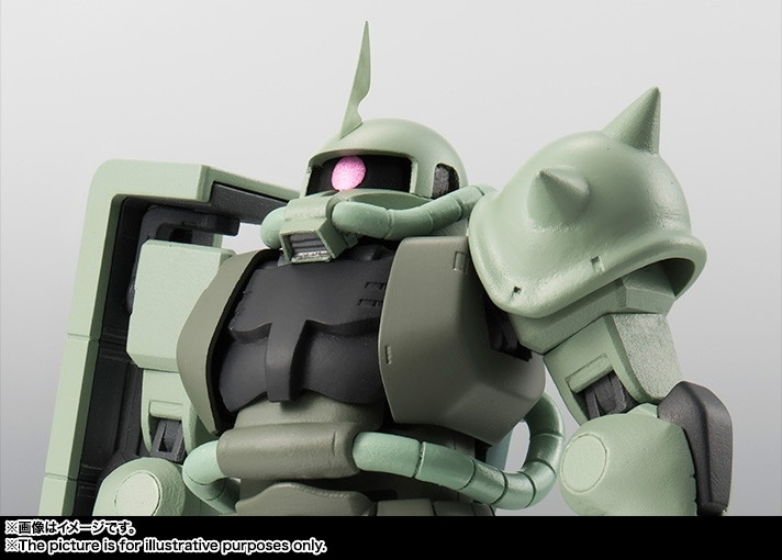 機動戦士ガンダム「ROBOT魂 ＜SIDE MS＞ MS-06 量産型ザク ver. A.N.I.M.E.」のフィギュア画像