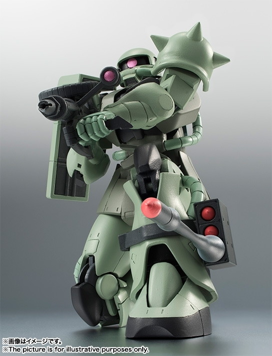 機動戦士ガンダム「ROBOT魂 ＜SIDE MS＞ MS-06 量産型ザク ver. A.N.I.M.E.」のフィギュア画像