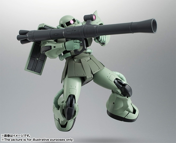 機動戦士ガンダム「ROBOT魂 ＜SIDE MS＞ MS-06 量産型ザク ver. A.N.I.M.E.」のフィギュア画像