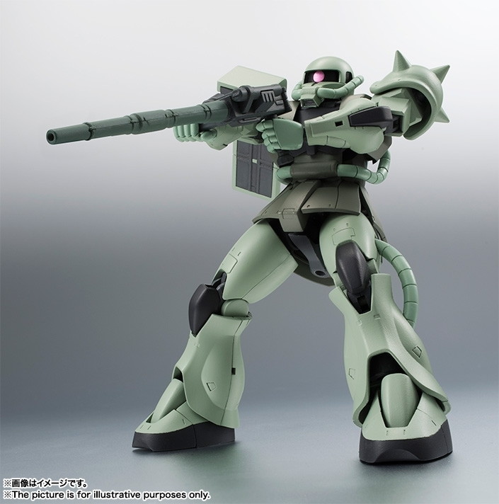 機動戦士ガンダム「ROBOT魂 ＜SIDE MS＞ MS-06 量産型ザク ver. A.N.I.M.E.」のフィギュア画像