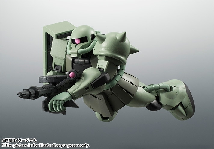 機動戦士ガンダム「ROBOT魂 ＜SIDE MS＞ MS-06 量産型ザク ver. A.N.I.M.E.」のフィギュア画像