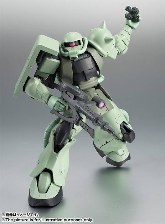 機動戦士ガンダム「ROBOT魂 ＜SIDE MS＞ MS-06 量産型ザク ver. A.N.I.M.E.」のフィギュア画像