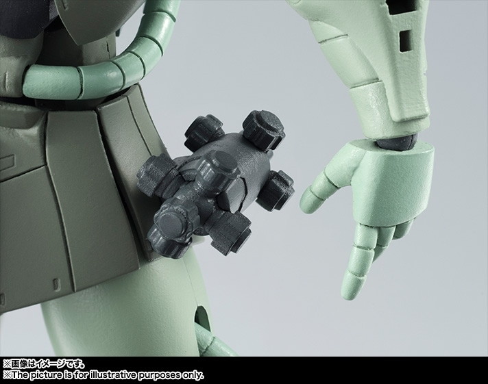 機動戦士ガンダム「ROBOT魂 ＜SIDE MS＞ MS-06 量産型ザク ver. A.N.I.M.E.」のフィギュア画像