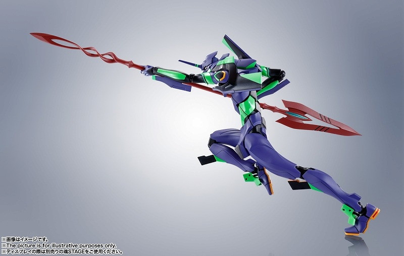 シン・エヴァンゲリオン劇場版:‖「ROBOT魂 ＜SIDE EVA＞ エヴァンゲリオン初号機+カシウスの槍（リニューアルカラーエディション）」のフィギュア画像