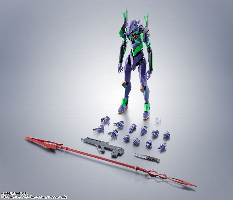 シン・エヴァンゲリオン劇場版:‖「ROBOT魂 ＜SIDE EVA＞ エヴァンゲリオン初号機+カシウスの槍（リニューアルカラーエディション）」のフィギュア画像